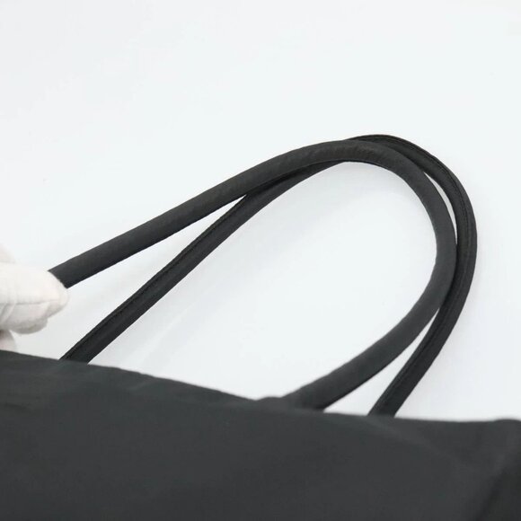 PRADA Tote Bag Nylon Black Silver Auth ti3279 - Picture 9 of 16